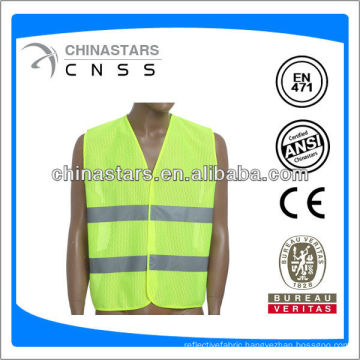 Safety vest with 2 horizontal reflective tape